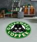 Preview: Starbucks Starwas Darth Vader round carpet!